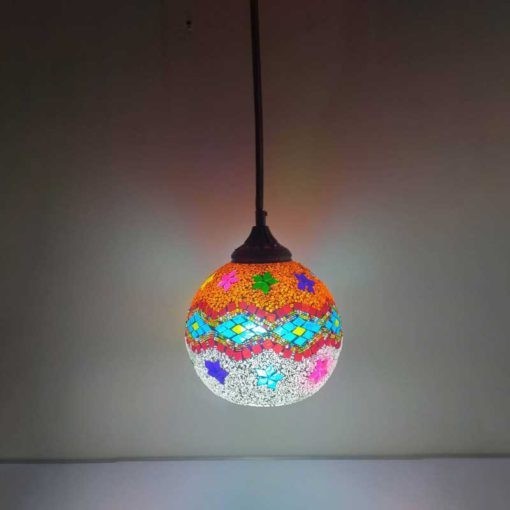 Turkish Mosaic Hanging lamp With Glass Coating