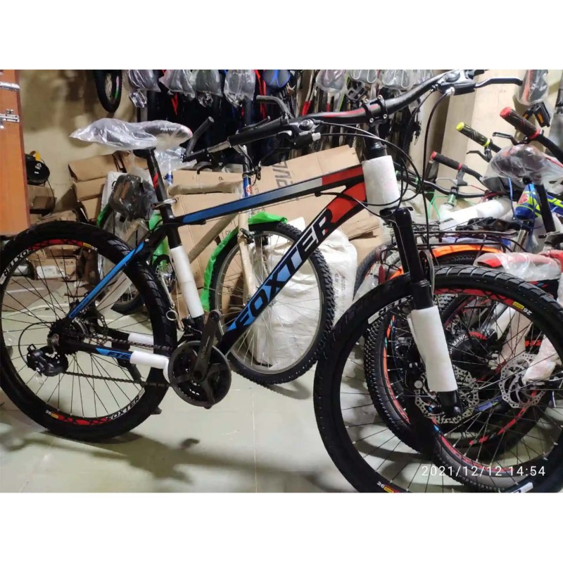 Foxter Alloy 21sp (Gear),  04 colour ,  Black Blue ,  Black Red,  Red Blue ,  Gray.