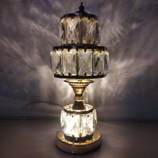 মেটাল ক্রিস্টাল টেবিল ল্যাম্প LED লাইট