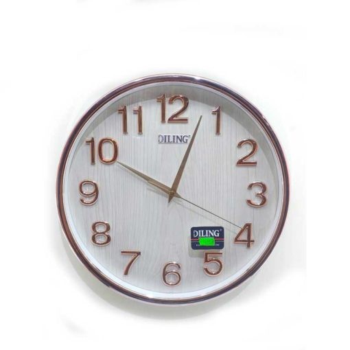 Wall Clock Pink Border Bronze Dial Two variant Model Dilling Brand