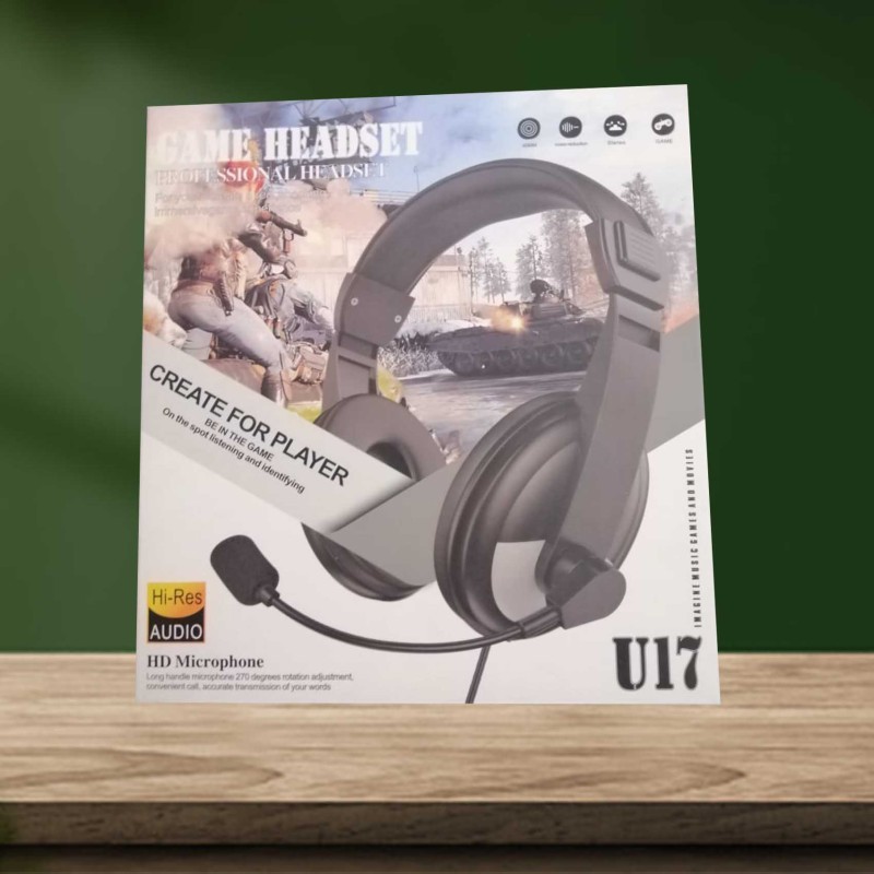 U17 Gaming Headset With HD Microphone