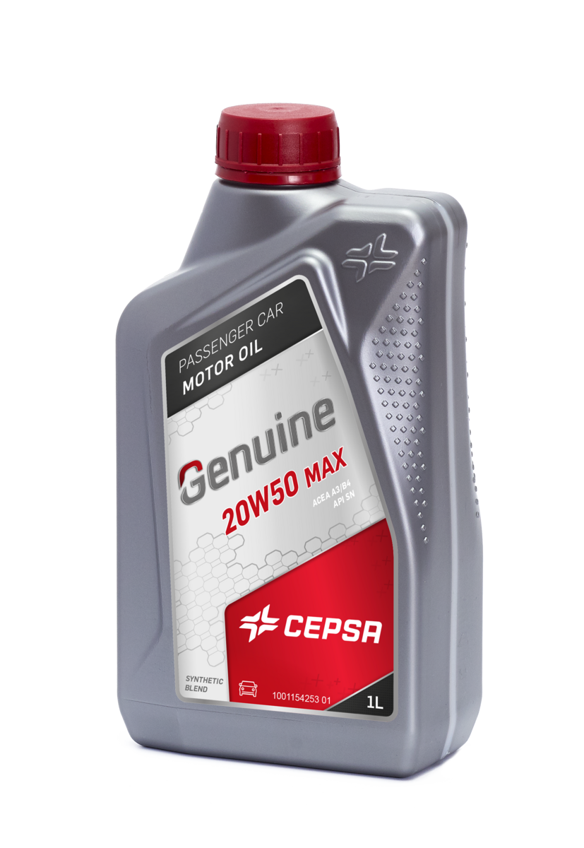 CEPSA GENUlNE 20W50 MAX-1L, Synthetic Technology Passenger Car Oil.