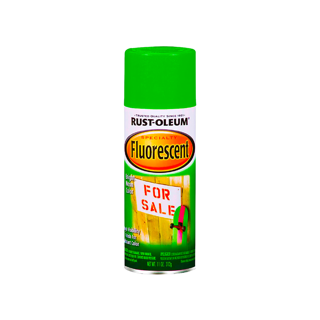 Rust-Oleum Specialty Fluorescent Highly Visible Spray Paint [ Green ]