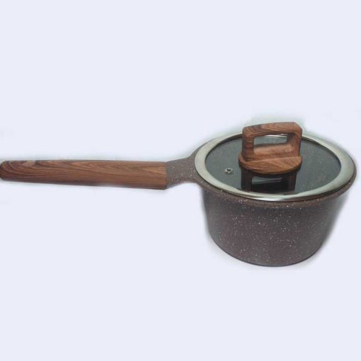 Milk Pan Long handle With Glass LID Ceramic JIO